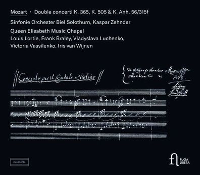 Wolfgang Amadeus Mozart (1756-1791): Konzert für Violine, Klavier & Orchester D-dur