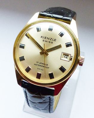 Schöne Kienzle Swiss Classic Calendar 17Jewels Herren Vintage Armbanduhr Top Zustand