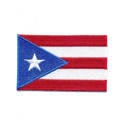 30 x 20 mm Puerto Rico San Juan Flagge Fahne Patch Aufnäher Aufbügler 1244 Mini