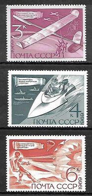Sowjetunion postfrisch Michel-Nummer 3712-3714
