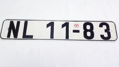 DDR KFZ Kennzeichen Nummernschild