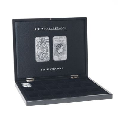 Münzkassette Volterra für 18 Silbermünzen „Dragon“ in Kapseln (368466)