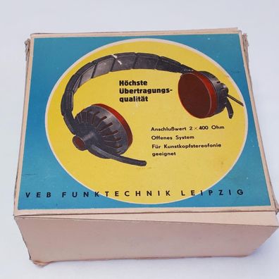 DDR Offener dynamischer Stereo Kopfhörer DK 78 in OVP