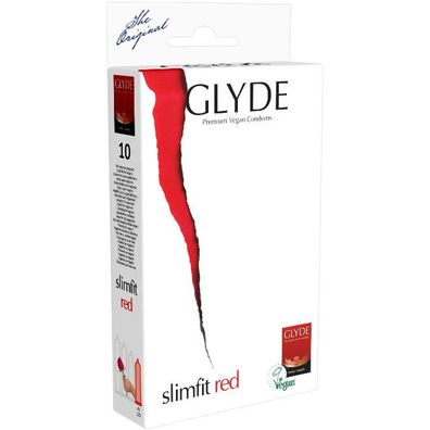 Glyde Ultra - Slimfit Red, 10 Kondome