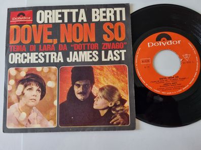 Orietta Berti/ James Last - Dove, non so 7'' Vinyl Italy