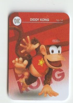 14 Diddy Kong NFC Karte Amiibo Karte für Super Smash Bros Nintendo Switch