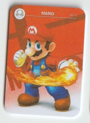 1 Mario Mini NFC Karte Amiibo Karte für Super Smash Bros Nintendo Switch Wii U