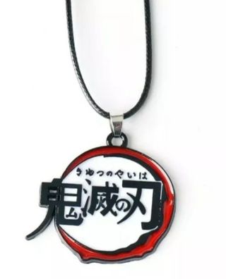 Demon Slayer Zeichen Tanjiro Wappen Anime Manga Cosplay Necklace Halskette Kette