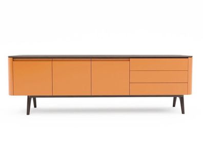 Sideboard Kommode Luxus Schränke Kommoden Wohnzimmer Holz Möbel Orange