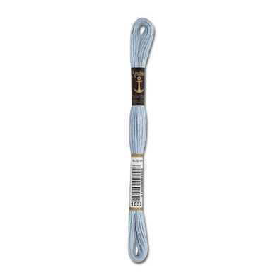 8m Anchor Stickgarn - Farbe 1033 - mittelhellblau