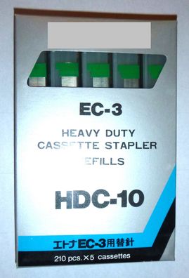 Hochleistungs-Heftkassetten-Nachfüllpackungen EC-3, 210 Stück x 5 Kasetten HDC 10