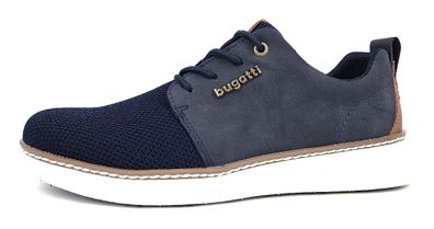 Bugatti Dexter Eco Herrenschuhe Schnürschuhe Sneaker Blau Freizeit