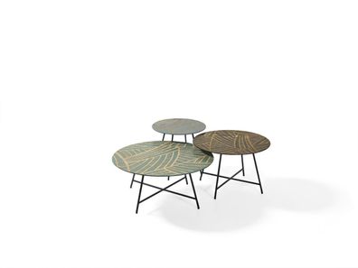 Set 3x Couchtische Kaffeetisch Design Tische Wohnzimmertische Rund Neu