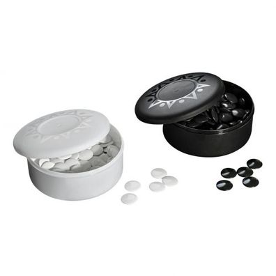 Go-Spielsteine - Kunststoff - schwarz und weiß - 22mm
