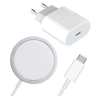 Magsafe Fast Charger iPhone 20W Type-C Power Adapter Ladegerät Netzteil Kabellos