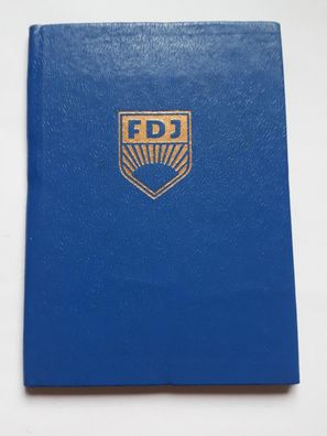 DDR FDJ Mitgliedsbuch blanko