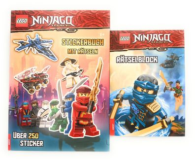 LEGO Ninjago Legacy Stickerbuch mit Rätseln über 250 Sticker Rätselblock 6+ NEU