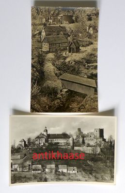 2 DDR Ansichtskarten AK Frauenstein Erzgebirge Oederan