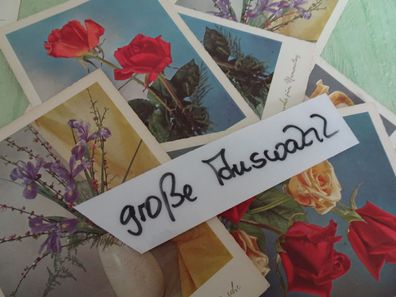 alte Postkarte AK PZB Paul Zoecke Berlin Germany Serie 2461 Blumen zum Namenstag
