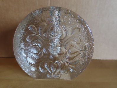 Vase Orchideen-Vase Glas mit Relief/ ca.11 cm H