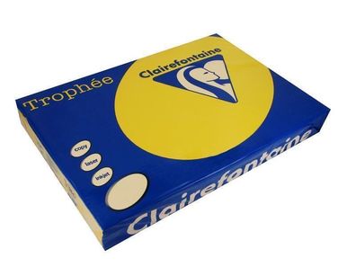 Clairefontaine Trophee Papier 1145C Sonnenblumengelb 160g/ m² DIN-A3 - 250 Blatt