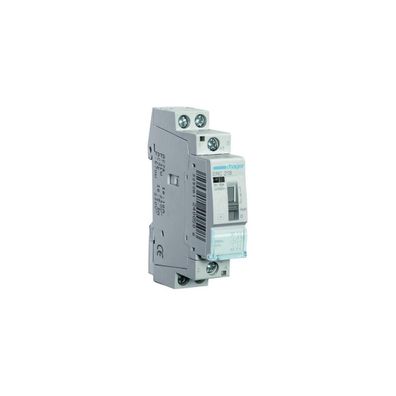 Hager Installationsschütz 16A 230V/ AC 230V/ AC 1S 1Ö 1100W/ AGL 570VA/ LL 1TE ERC218