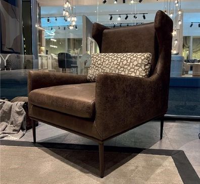 Wohnzimmer Sessel Sitz Modernes Design Braun Stil Modern Luxus Neu