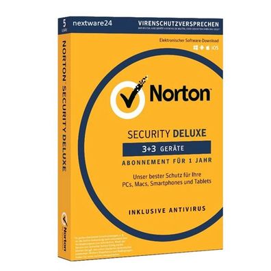 Norton Security Deluxe | 6 Geräte | 1 Jahr 2023 - Virenschutz inklusive - Windows | A