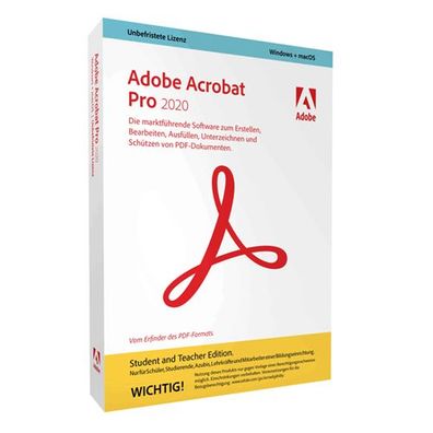 Adobe Acrobat 2022 fér Studenten und Schéler