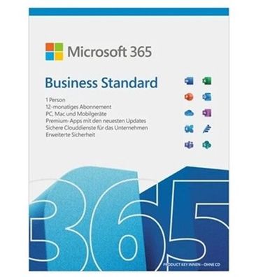 Microsoft 365 Business Standard | 1 Jahr Abo | 1 Benutzer | 15 Geräte