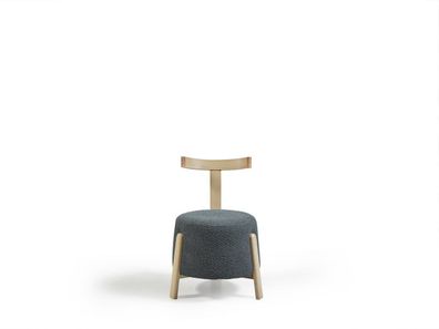 Moderner Sessel Stuhl 1x Esszimmer Lounge Sitz Polsterstuhl Textil Neu