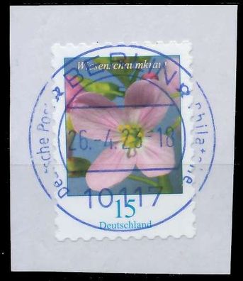BRD BUND DS BLUMEN Nr 3431 zentrisch gestempelt Briefstück X5EF41E
