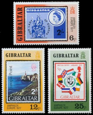 Gibraltar 1977 Nr 364-366 postfrisch S21FE9E