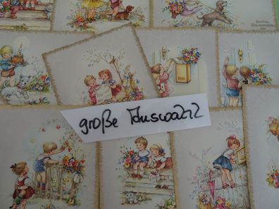 alte Postkarten AK Horn Verlag Colordruck Royal Namenstag Kinder geprägter Schriftzug