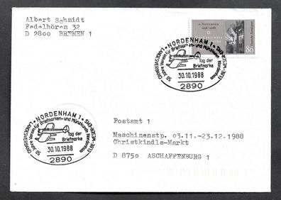 Umschlag BRD 2 Belege Landesverband Elbe Weser Ems-Nordenham