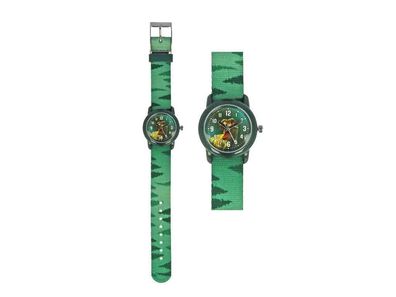 Kinderuhr Dino grün - bb-Klostermann 21545 - Armbanduhr Motivuhr Quarz-Uhrwerk