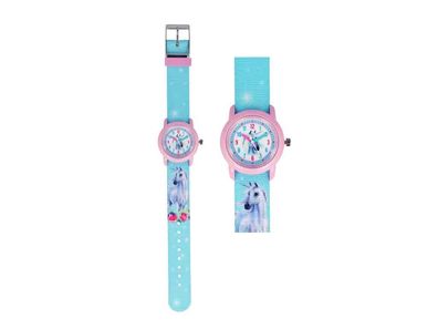 Kinderuhr Einhorn hellblau - bb-Klostermann 21547 - Armbanduhr Motivuhr Quarz-Uhrwerk