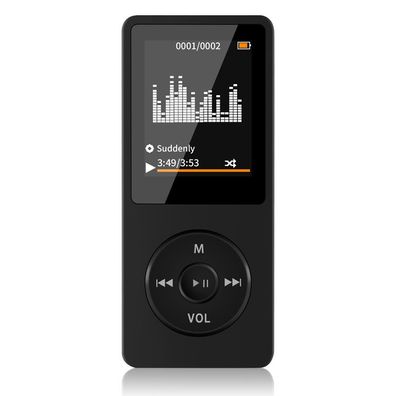 MP3-Bluetooth-Sportmusik-Player Mini-Walkman, 8G-Karte