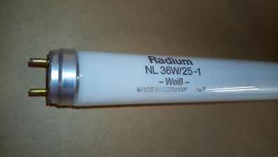 Radium NL 36w/25-1 -Weiß- Made in Germany 1w7 SonderLänge ! 98,4 cm, nicht 1,2m !