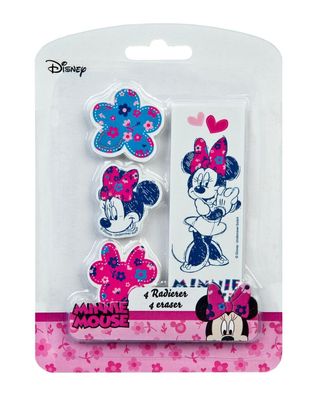 Minnie Maus Radiergummis von Disney, - 4er Pack - Zuckersüße Radierer, Mouse