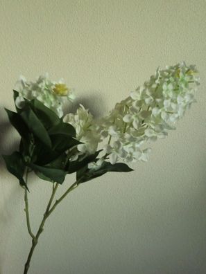 Flieder, Zweig, weiß, Kunstblumen, Frühlingsblumen, Frühlingsdeko