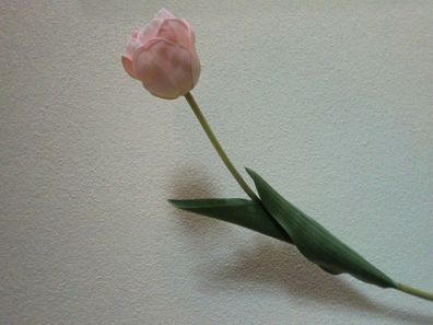 Tulpe langstielig, gefüllt, rosa, französische Tulpe, künst. Blume natural touch