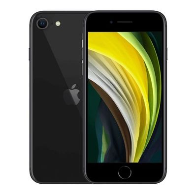 Apple iPhone SE 2020 (2. Generation) - 64GB - Schwarz - mit Epico Silikon Cover