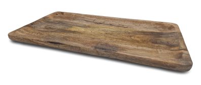 Mango Servier Tablett - 46 x 25 cm - Holz Deko Käse Wurst Platte Brett