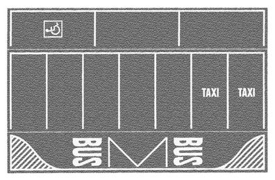 NOCH 60720 Parkplatz grau, 2 Stück, je 22 x 14 cm