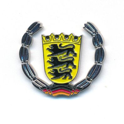 Land Baden-Württemberg Wappen Stuttgart Deutschland Badge Pin Anstecker 0922