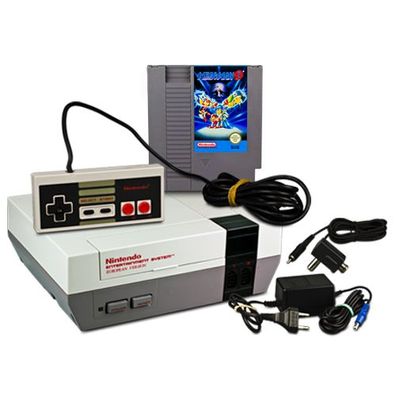 Original NES Konsole + Controller + KABEL + SPIEL Megaman 3 - Nintendo ES