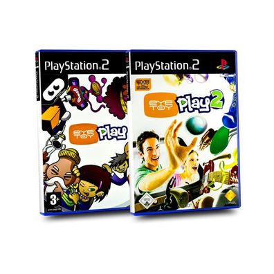 PlayStation 2 EYE TOY Spiele Bundle : EYE TOY PLAY 1 + EYE TOY PLAY 2 - PS2 - 2 ...
