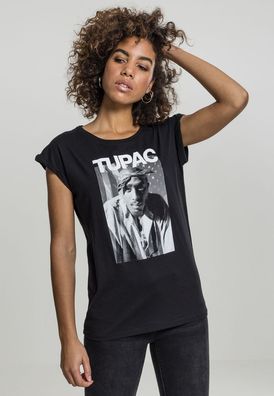 Mister Tee Damen T-Shirt Ladies 2Pac Bandana Tee Black