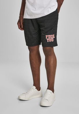 Mister Tee Shorts Fuckyou Mesh Shorts Black/ White